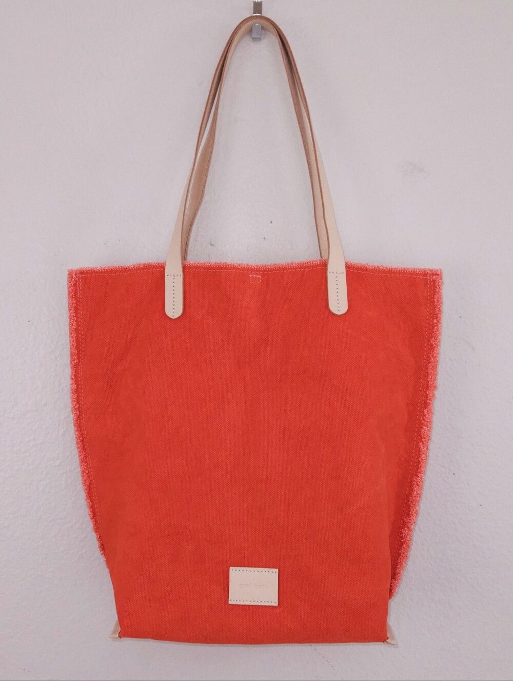 Graf Lantz Hana Tote Red Canvas Shoulder Bag